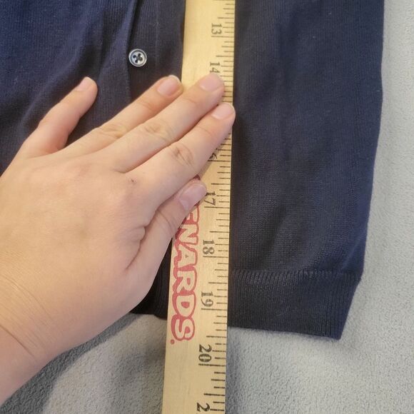 Crewcuts J. Crew Navy Cardigan Sweater Girl Size 12 - Picture 4 of 7